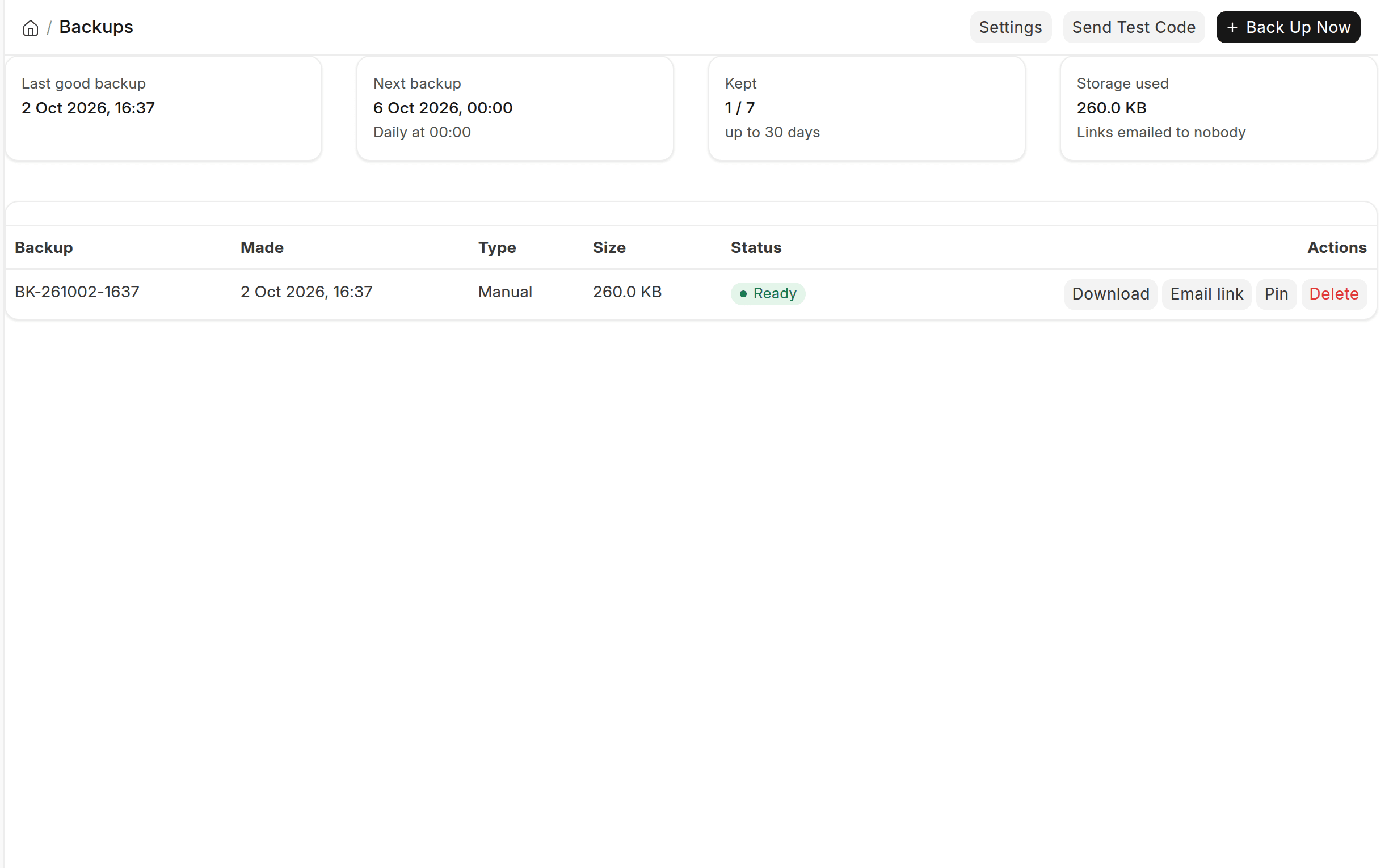 Screenshot of Hifadhi